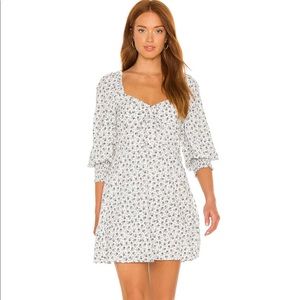 X REVOLVE Arianne Mini Dress in La Bleu Floral Print